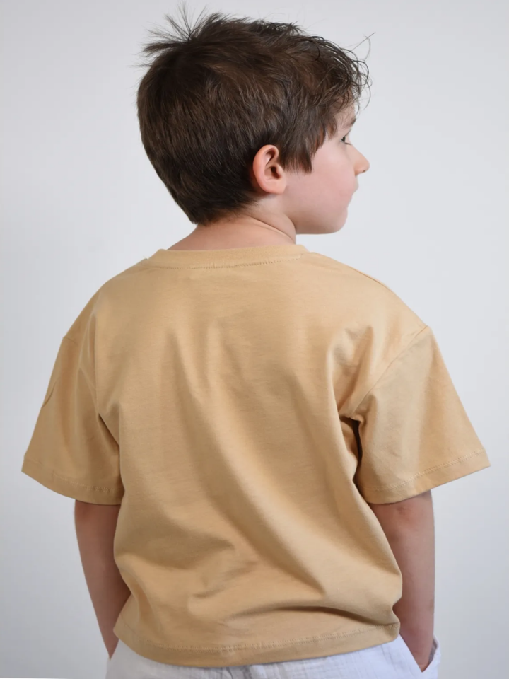 ORGANİK UNISEX Tshirt Loose Fit / Bol Rahat Kesim 2-8 yaş