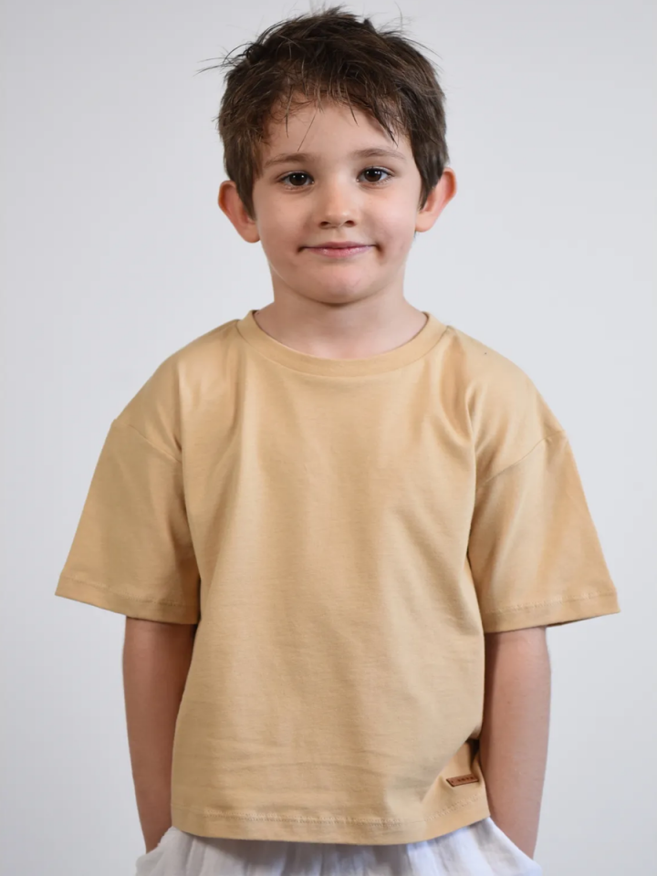 ORGANİK UNISEX Tshirt Loose Fit / Bol Rahat Kesim 2-8 yaş
