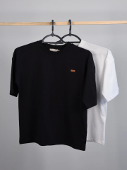 ORGANİK Tshirt Loose Fit / Bol Rahat Kesim 10-16 yaş Siyah - 10 Yaş