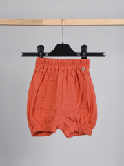 MÜSLİN Bebek-Çocuk Şort 9 ay-4 yaş Kiremit - 12-18 ay