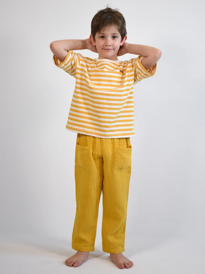 ORGANİK OVERSIZE Tshirt- Pantolon Müslin Takım 2-8 yaş