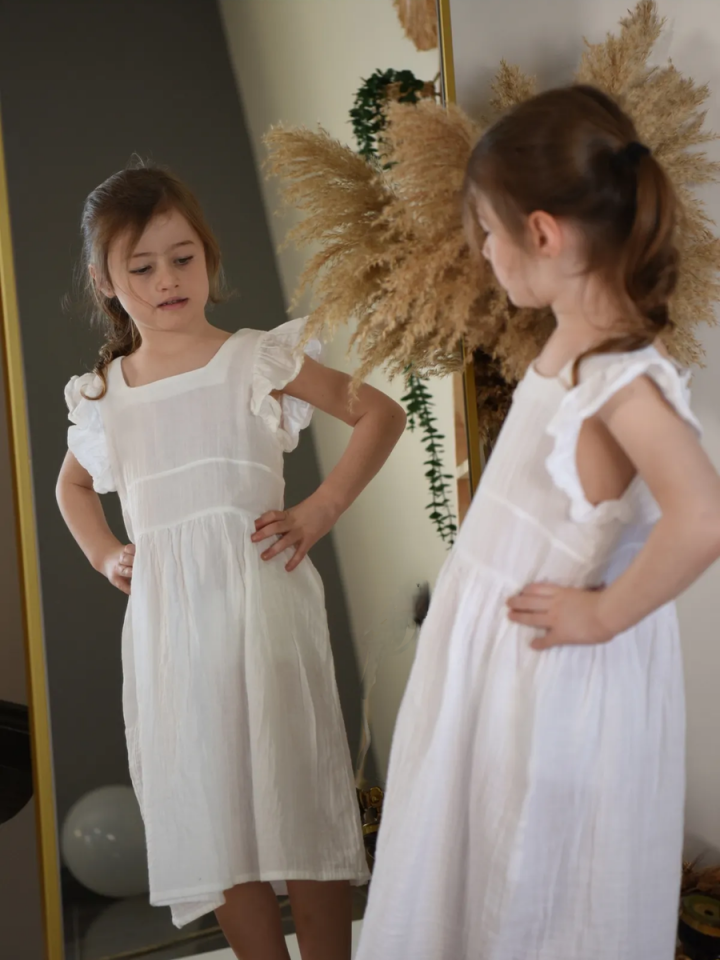 Müslin Elbise Oversize 2-8 yaş