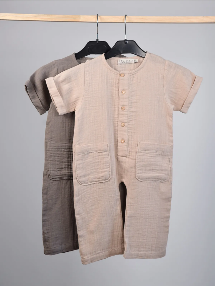 MÜSLİN Patlı Mevsimlik Tulum 9 ay-3 yaş