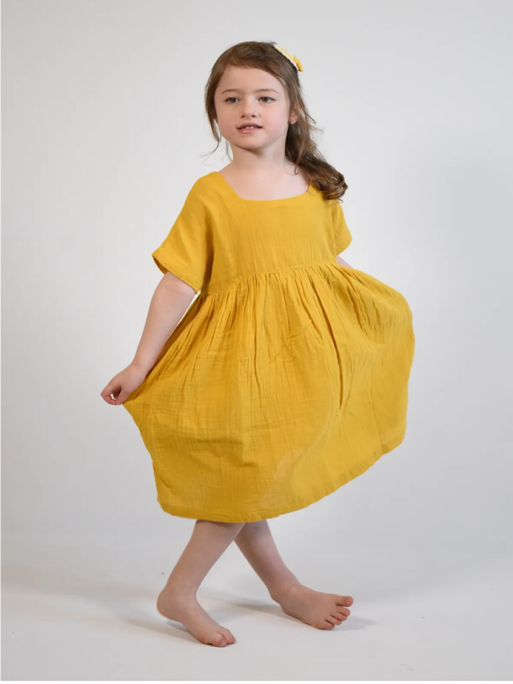 MÜSLİN Elbise Oversize 2-8 yaş