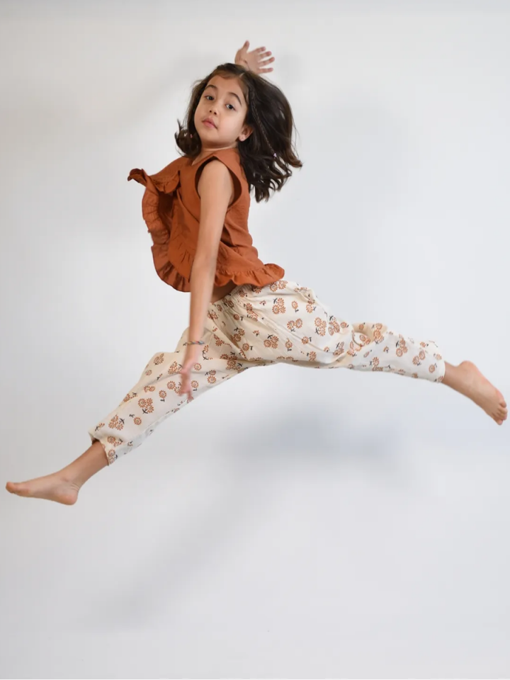 MODAL KETEN Bluz- Şile bezi Oversize Pantolon Takım 2 -8 yaş