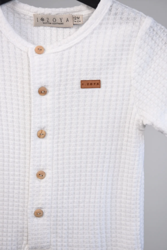 WAFFLE UNISEX Bebek +Çocuk Tulum  9 ay-4yaş