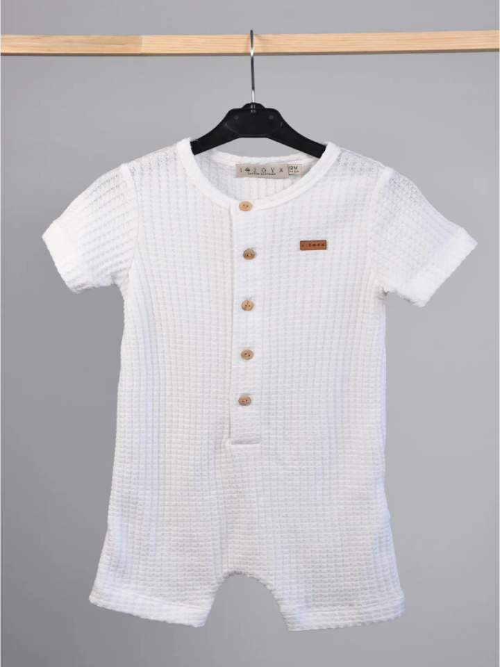 WAFFLE UNISEX Bebek +Çocuk Tulum  9 ay-4yaş