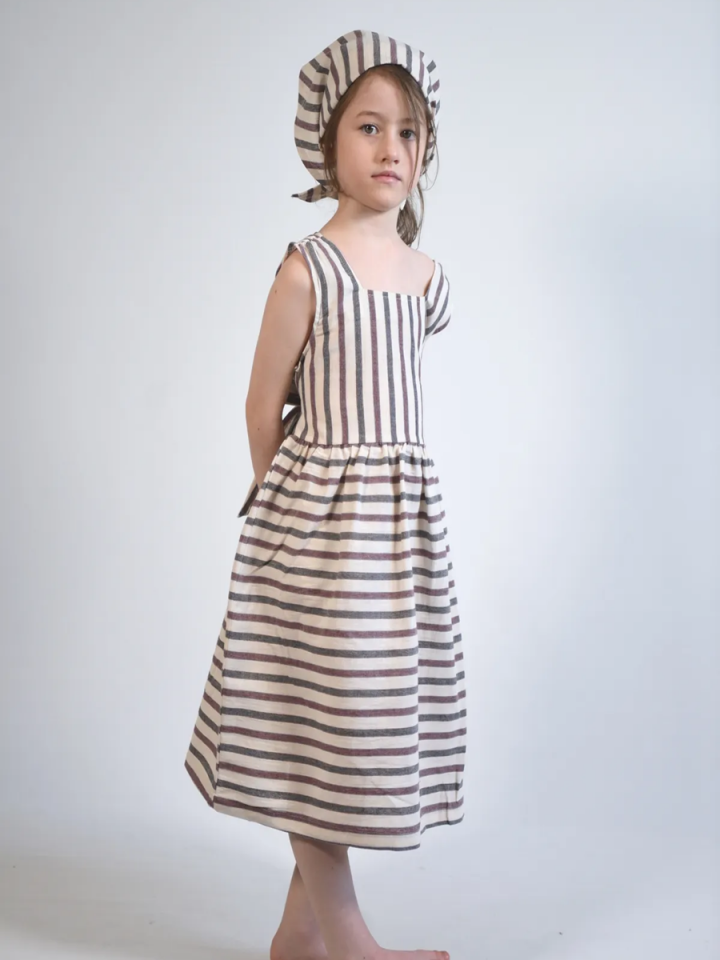 ŞİLE BEZİ OVERSIZE Elbise + Saç bonesi takım 2- 6 Yaş