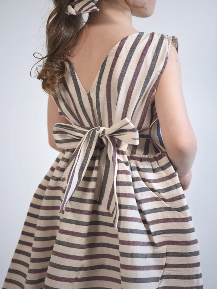 ŞİLE BEZİ OVERSIZE Elbise + Saç bonesi takım 2- 6 Yaş