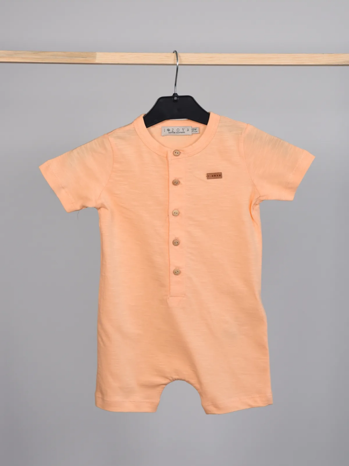 BASIC GROUP Kısa Kol Kısa Paça Tulum Bebek+ Çocuk / Bol Rahat Kesim 9 ay- 4Yaş Açık Yavruağzı - 2-3 yaş