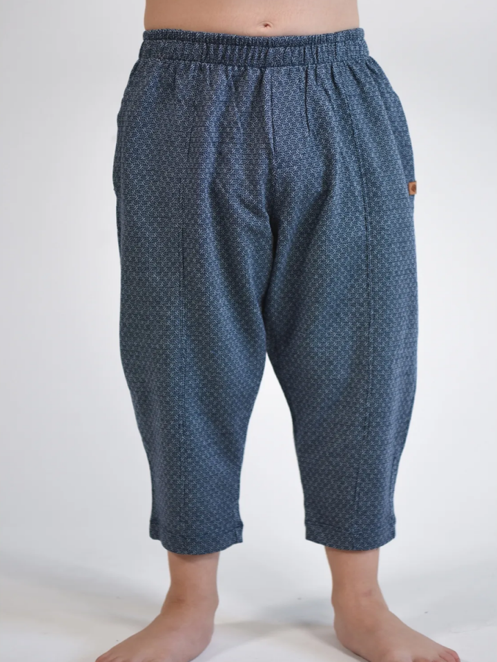 BASIC GROUP Çocuk Indigo desenli Carrot Pantolon ( %100 Pamuk ) 2- 8Yaş