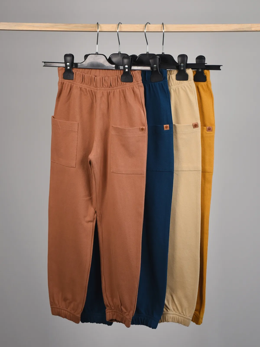 BASIC GROUP Çocuk Şalvar Pantolon ( %100 Pamuk ) 2- 8Yaş 5 Yaş - Kahverengi