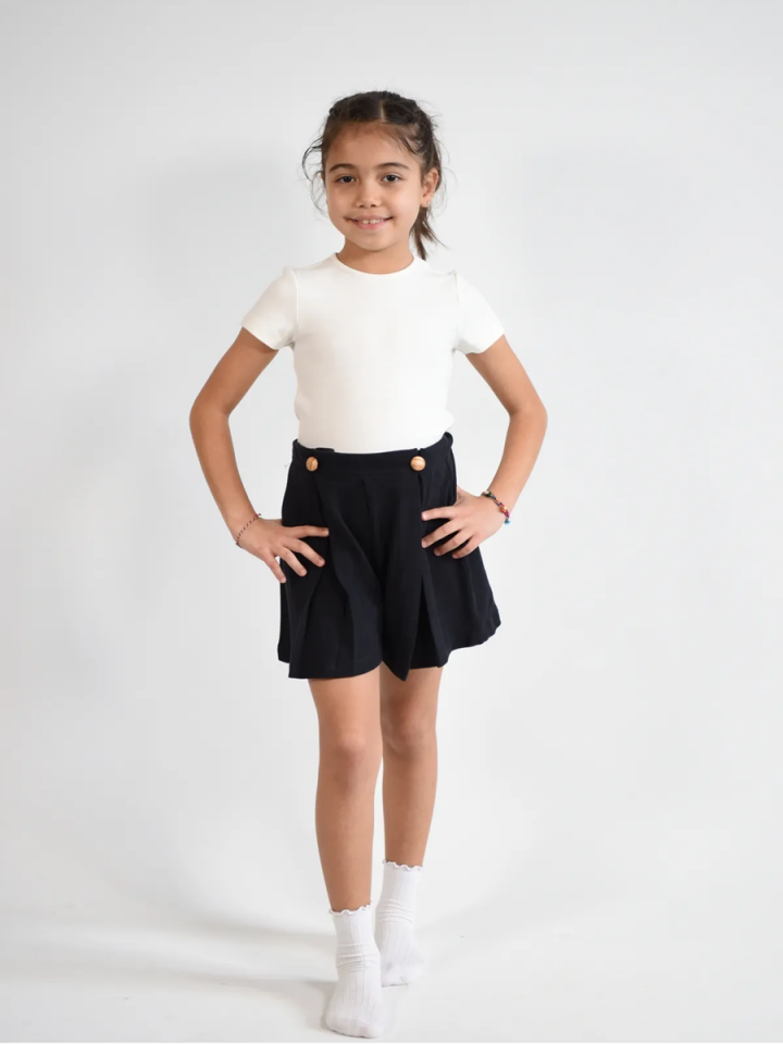 BASIC GROUP Pamuklu OVERSIZE Şort Etek 2 yaş- 8Yaş