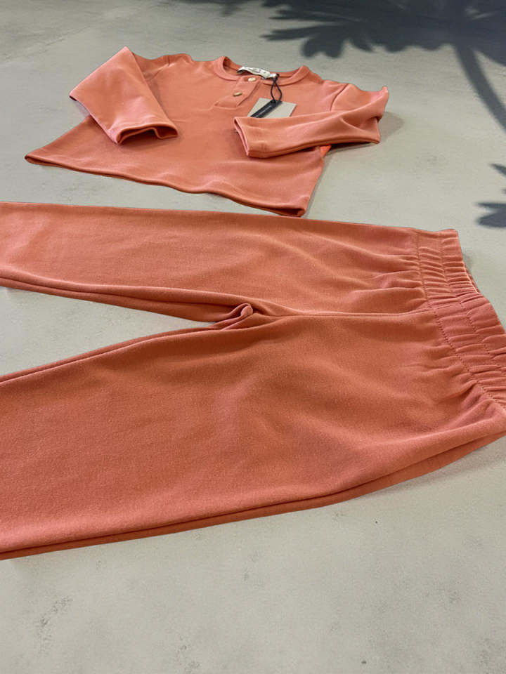 BASIC GROUP ORGANİK %100 Pamuklu Unisex UZUN KOLLU Pijama Takımı 2-10 yaş