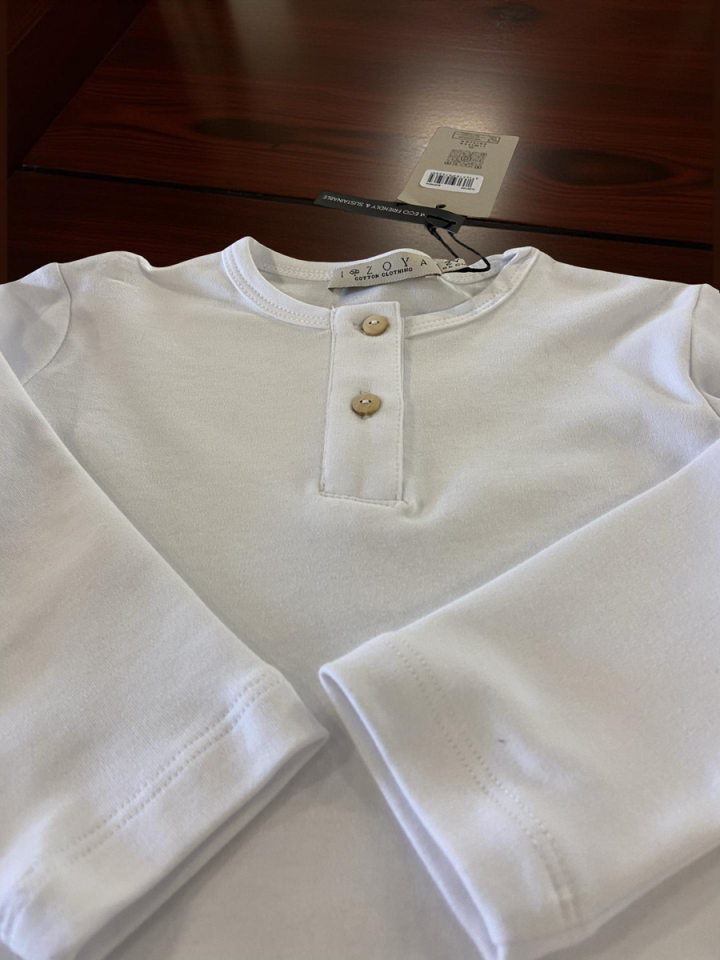 BASIC GROUP ORGANİK %100 Pamuklu Unisex UZUN KOLLU Pijama Takımı 2-10 yaş
