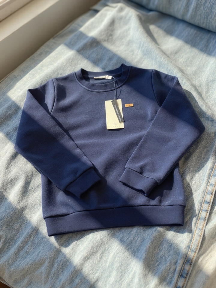 BASIC GROUP Sweatshirt (100%pamuk) 4-12 yaş Soluk Lacivert